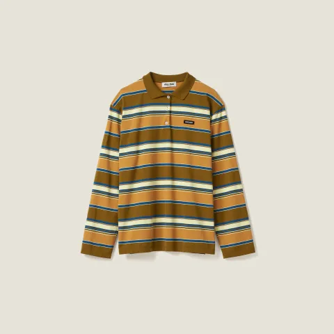 Cotton jersey polo shirt