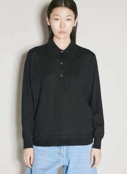 Cashmere Polo Sweater