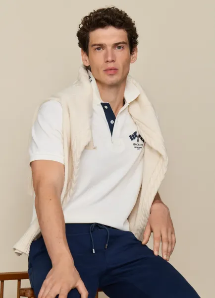 Classic Fit Short Sleeve LRC Flag Polo