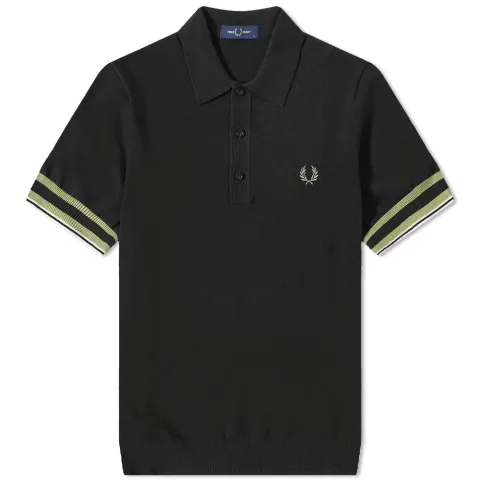 Bold Cuff Knitted Polo