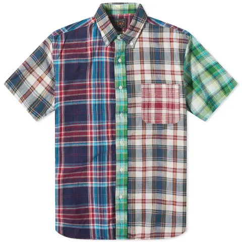 Short Sleeve Indian Madras Check Shirt