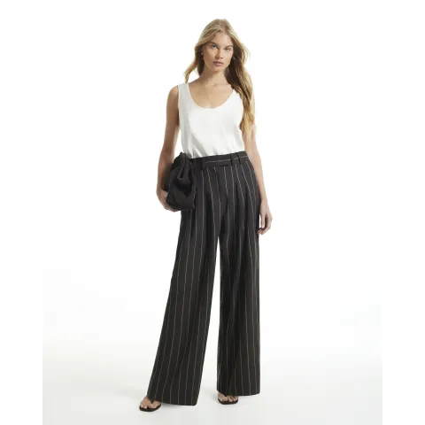 River Island Stripe Wide Leg Trousers