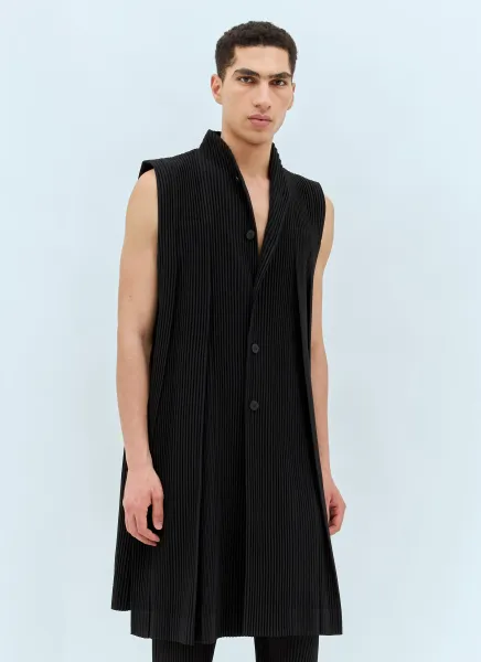 Tucked Pleated Vest