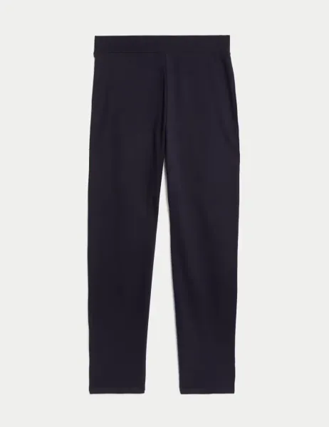 Marks & Spencer Cotton Rich Straight Leg Joggers Navy