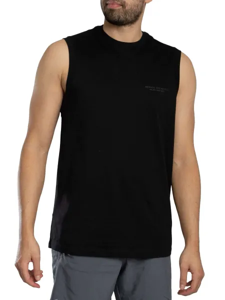 Armani Exchange Relaxed Fit Chest Logo Tank Top