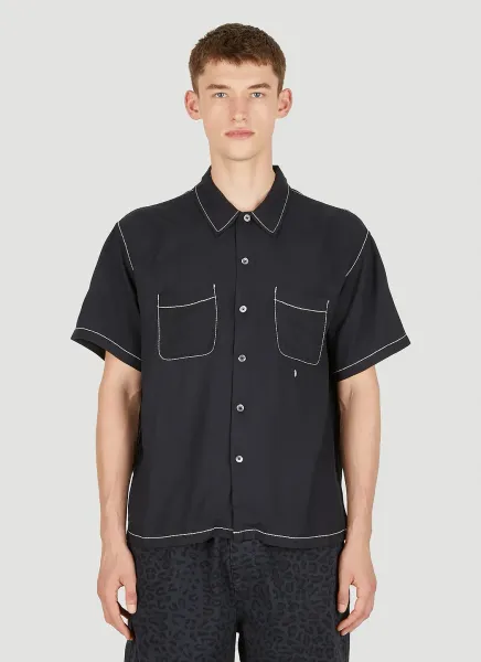 Contrast Pick Stitched Shirt