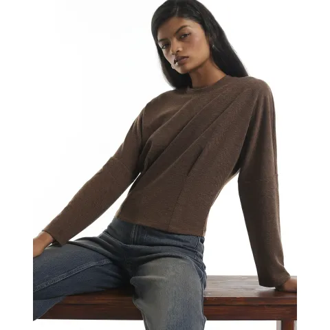 River Island Batwing Pleat Detail Top