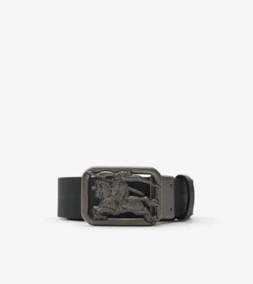 Reversible Check Rider Belt in Black/charcoal grey - Men, Leather