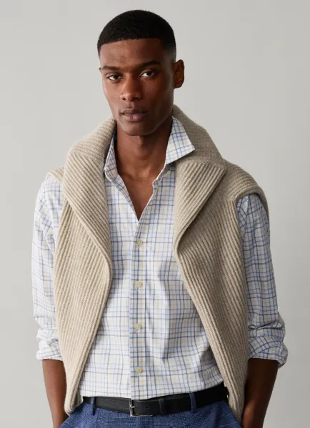 Classic Fit Tri Colour Tattersall Shirt