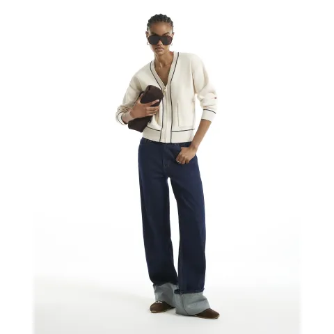 River Island Long Sleeve Tipped Cardigan