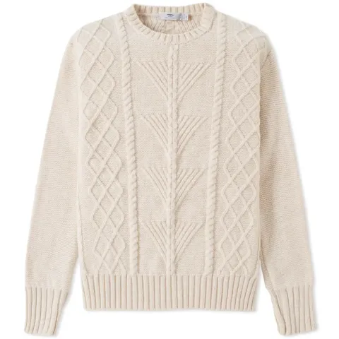 Inis Meáin Fern Cable Aran Crew Knit