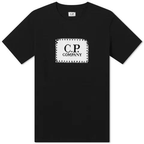 30/1 Jersey Label Style Logo T-Shirt