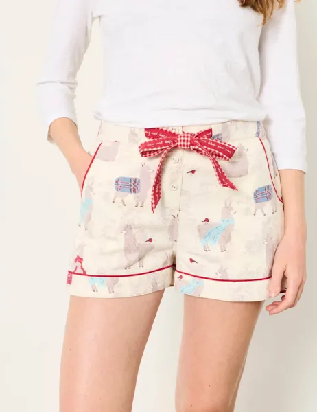 FatFace Pure Cotton Pyjama Shorts