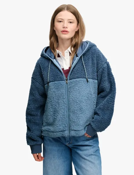 Superdry & Co Supersoft Textured Zip Up Hoodie