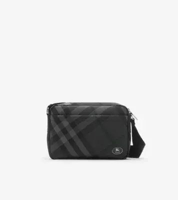 Slim Grid Crossbody Bag in Charcoal grey - Men, Technical, Nylon