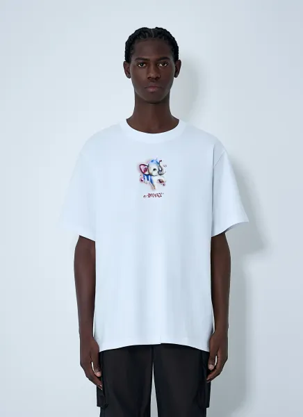 Graphic Motif Cotton T-Shirt