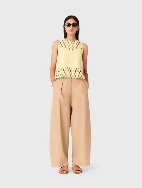 Crochet rhinestone top