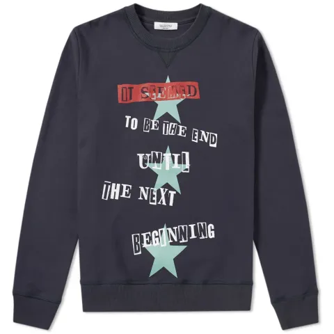 Jamie Reid Punk Poem Stars Crew Sweat