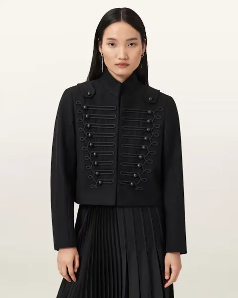 Rummy Cropped Wool Blend Jacket