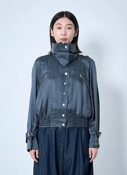 Satin Bomber Jacket
