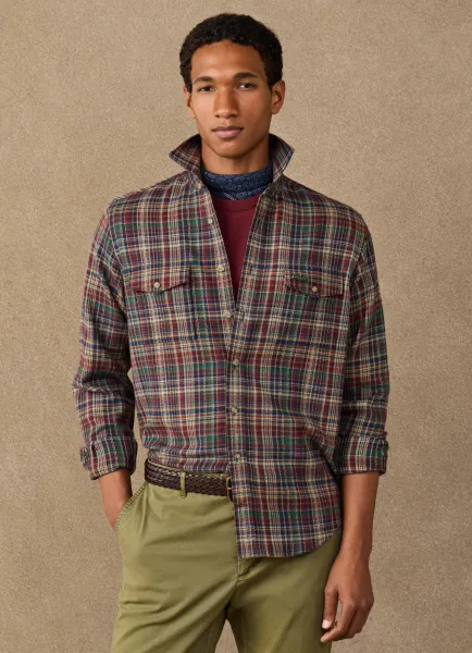 Hackett Classic Fit Country Check Flannel Shirt