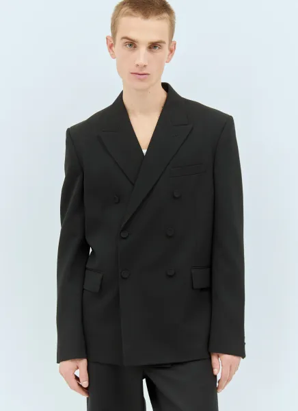 Double-Breasted Wool Blazer