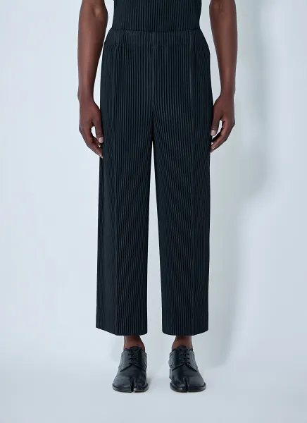 Pinstripe Wide-Leg Trousers
