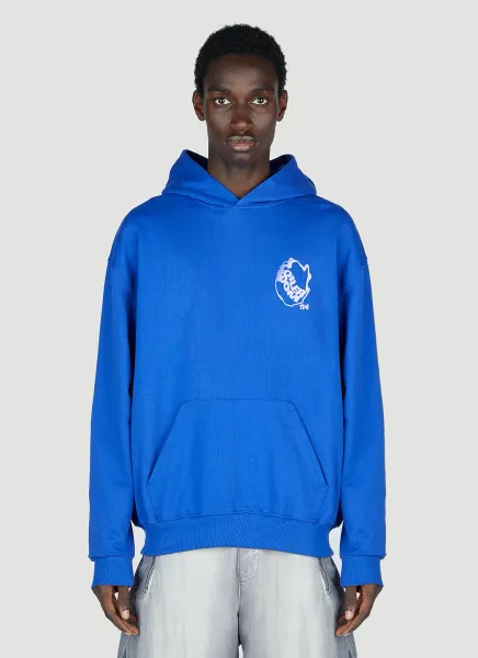Waved Logo Hooded Sweatshirt