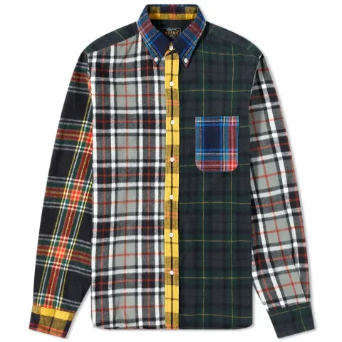 Shaggy Flannel Crazy Mix Check Shirt