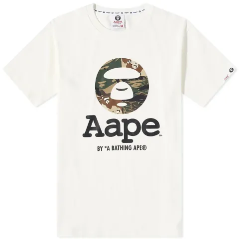 AAPE Mix Camo Moon Face OG Tee