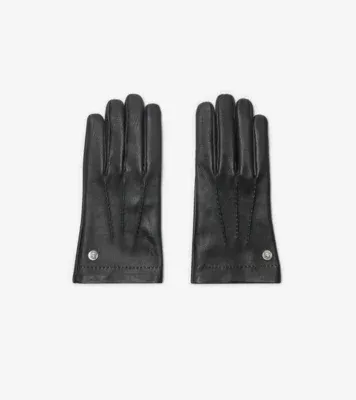 Leather Gloves in Black