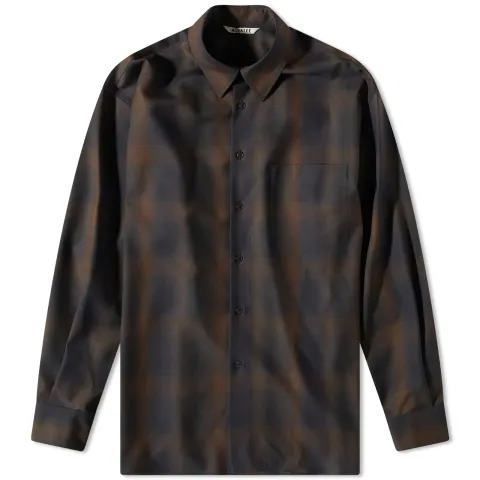 Light Wool Check Shirt