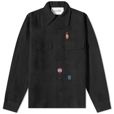 Story mfg. Snack Monogram Overshirt