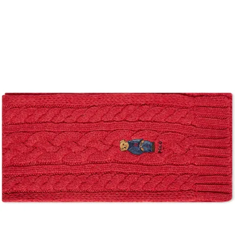 Bear Cable Knit Scarf