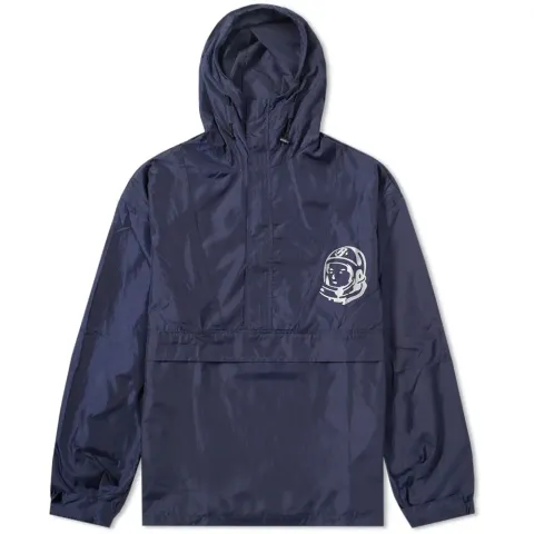 Nylon Hooded Half Zip Jacket
