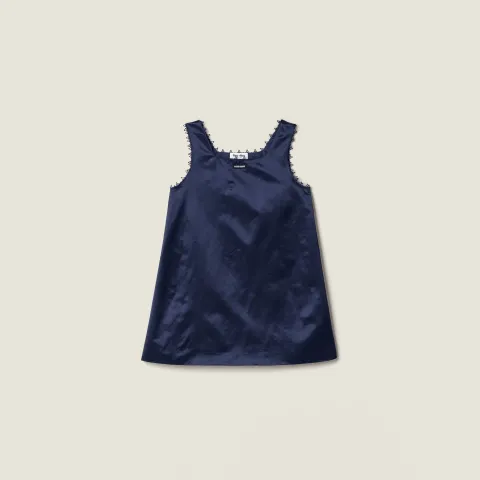 Satin mini-dress