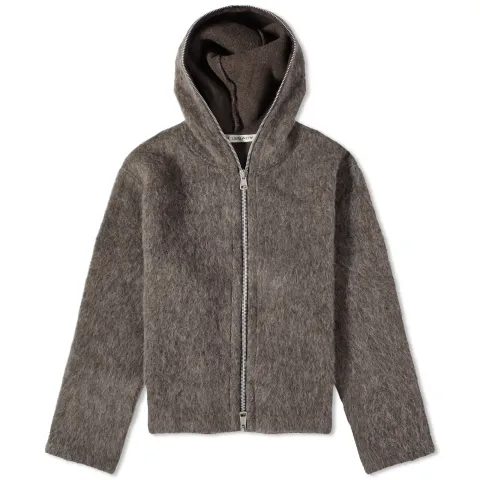 Full Zip Knitted Hood