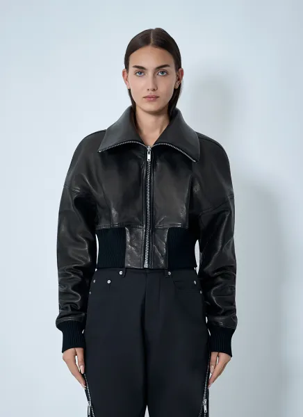 Leather Bomber Jacket