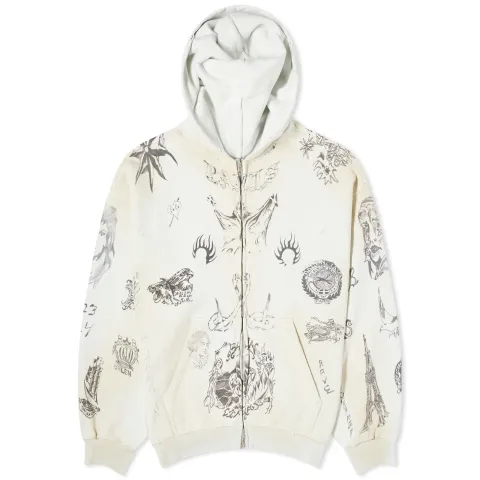 Tattoo Zip Up Hoody