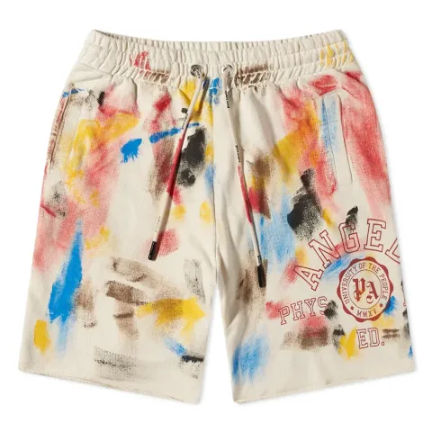 Painted College Logo Sweat Shorts