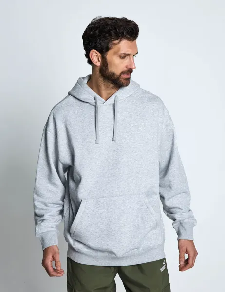 Puma Hyrox World Cotton Blend Hoodie Grey Marl