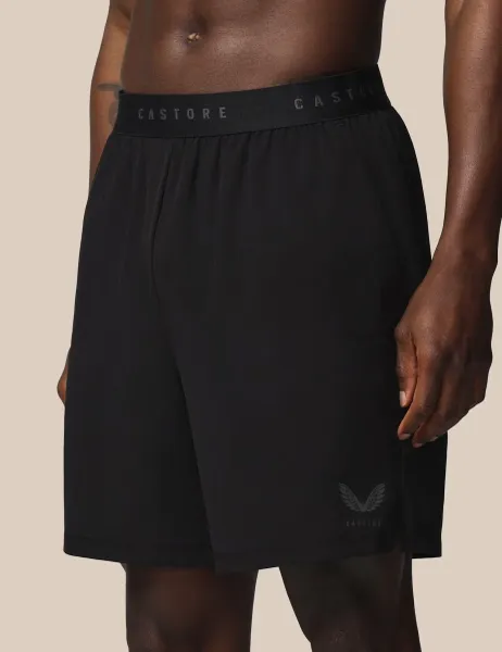 Castore Stretch Zip Pocket Sports Shorts Black