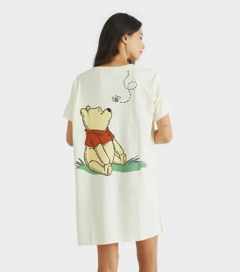 Women's White Winnie the Pooh Night Dress