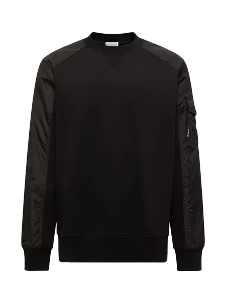 Men Cotton Blend Sweatshirt Black