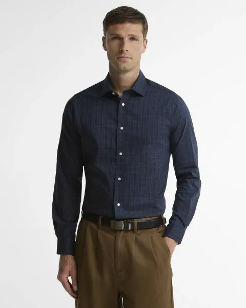 Harleton Tartan Tailored Long-Sleeved Shirt