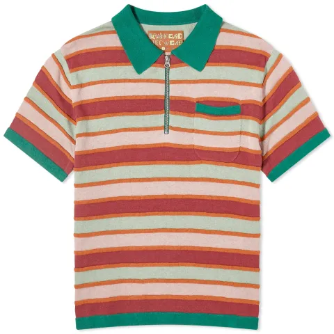 Lifted Stripe Half Zip Shirt