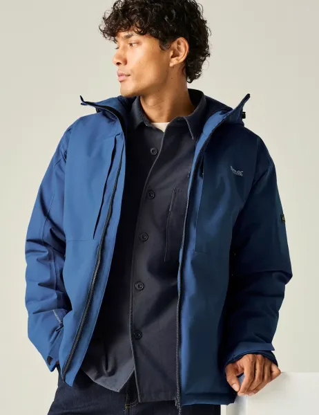 Regatta Maltrek Waterproof Hooded Jacket Blue