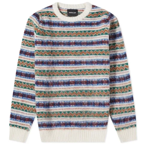 Howlin' A Day in the Wool Fair Isle Crew Knit