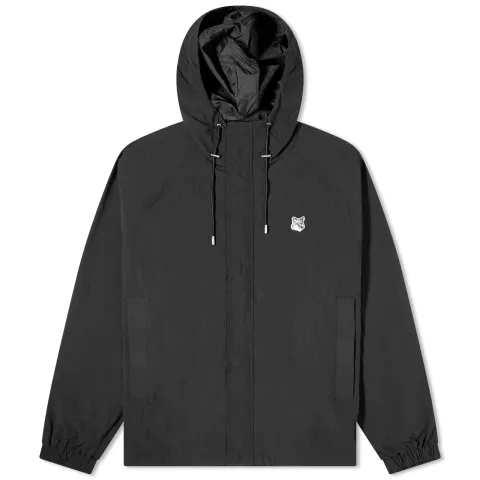 Grey Fox Head Patch Windbreaker