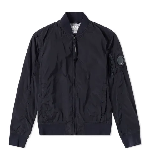 Chrome Arm Lens Bomber Jacket